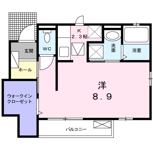 クレイン大蔵の間取り