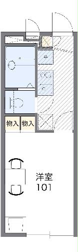 レオパレスメゾンドソレイユⅡの間取り