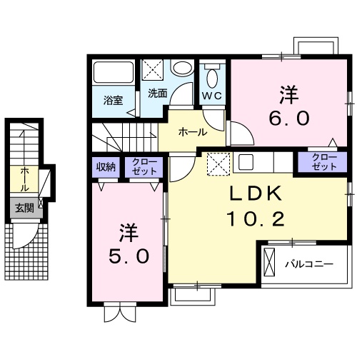 サンライズヒルⅥの間取り
