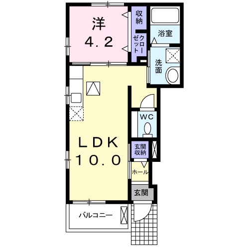 フランブリーズⅡの間取り