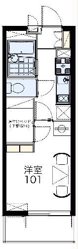レオパレスMIYAⅡの間取り