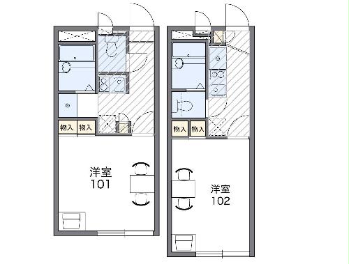 レオパレスオリーブの間取り
