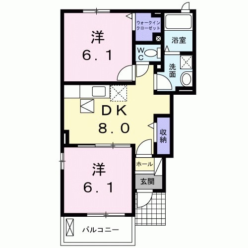 プチッタプチⅡの間取り