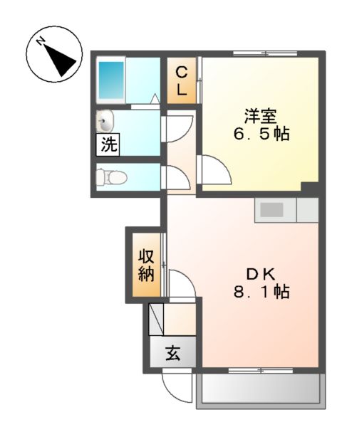 ランゲスレーベン 五月台の間取り