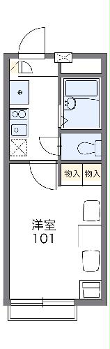 レオパレスアルテミスの間取り