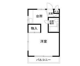 大蔵台ハイツ・103号室の間取り