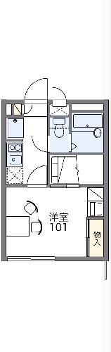 レオパレス下川入の間取り