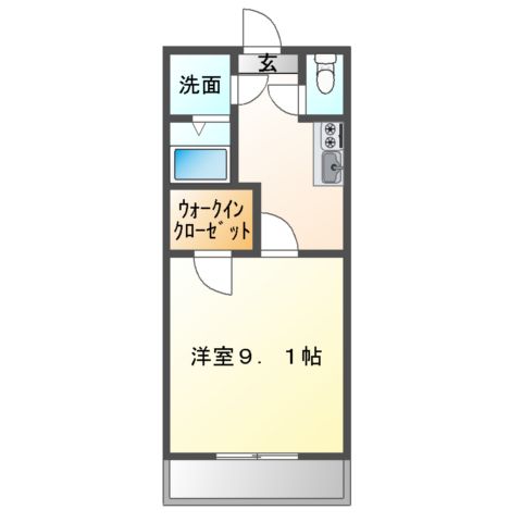 ル・クレーゼ五月台の間取り