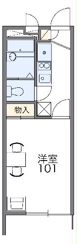 レオパレスハーモニーハイツ厚木の間取り