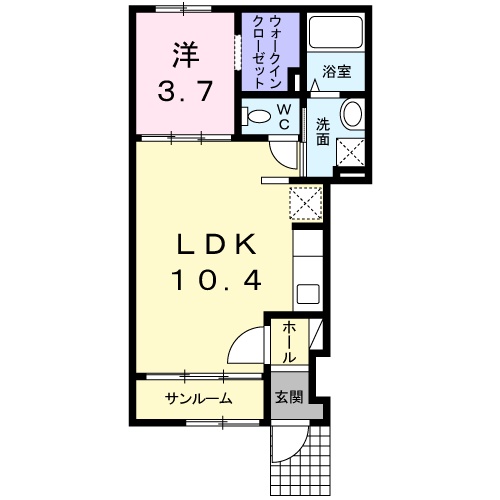 ラフレシールⅡの間取り