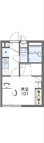 レオパレスブライト ビューティの間取り