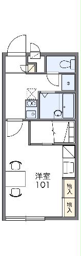 レオパレス昴Ⅱの間取り