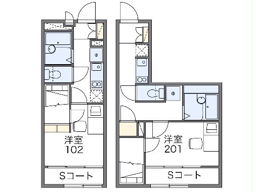 レオパレスダンデライオンの間取り