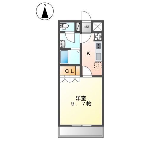 フローリーK(FleuriK)の間取り