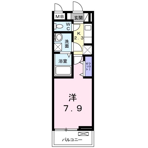 エクシード Ⅱの間取り