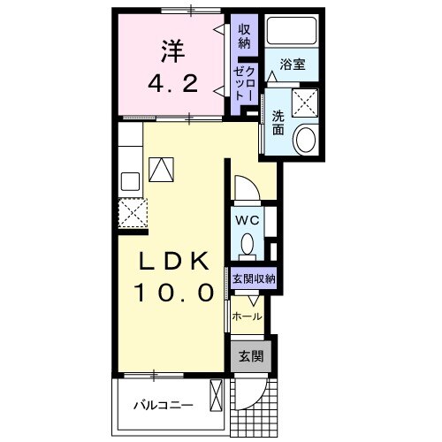 ラフレシ-ルⅠの間取り