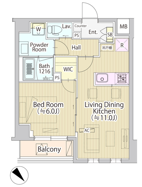 セリジェ池尻大橋の間取り