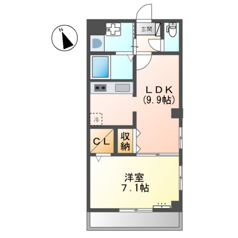 F-BASE Eastの間取り