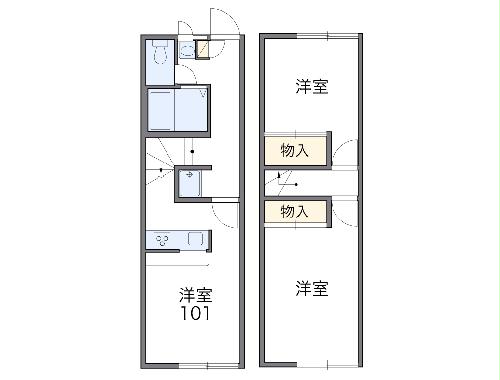 レオパレススプリングAの間取り