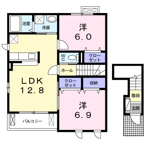 カーネ・ディ・コッティの間取り