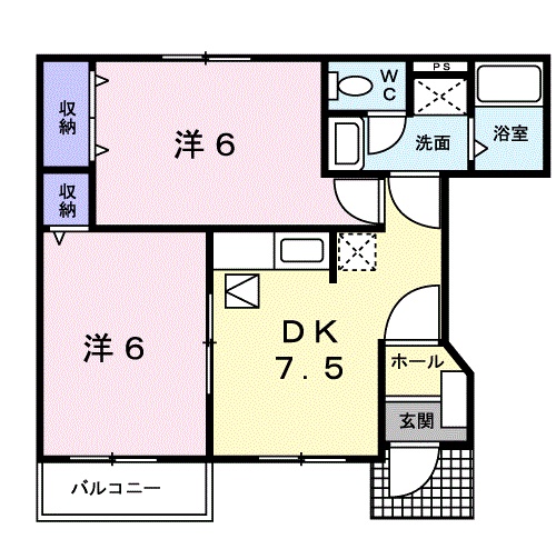 サンドミールAの間取り