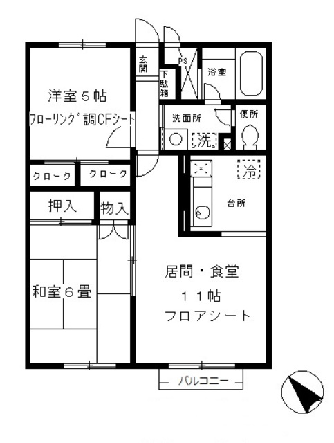 メゾネットプラザ南柏3号棟の間取り