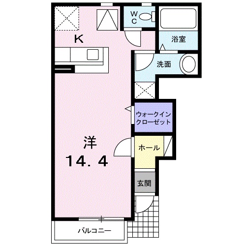 パレ・アルカンシェルⅡの間取り