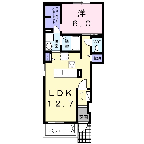 Lierre淀南Ⅰの間取り
