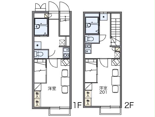 レオパレス下小鳥Aの間取り