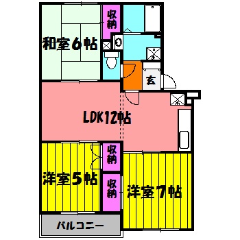 メゾン・ファミールの間取り