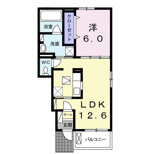 エスポサBの間取り