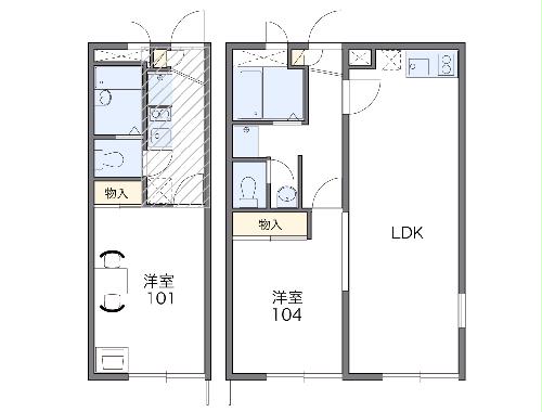 レオパレス一番の間取り