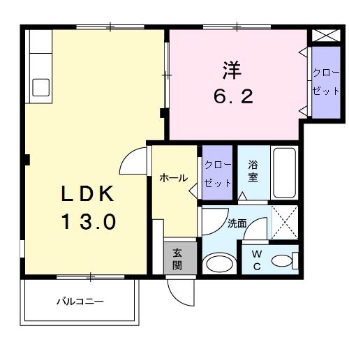 サンシャインヒルズIの間取り