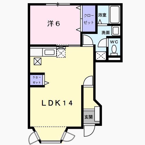 メゾンジオワイユⅠの間取り