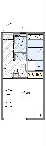 レオパレスアドミラブールの間取り