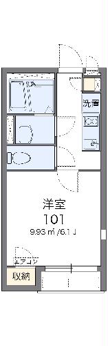 レオネクストシャトル杉田Ⅵ・102号室の間取り