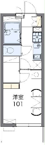 レオパレスアネックスリバティーの間取り