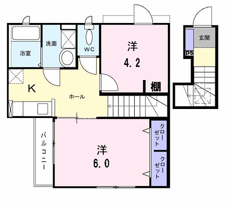 ガーデンヴィラ深大寺Ⅲの間取り