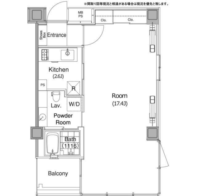 エルスタンザ代官山の間取り