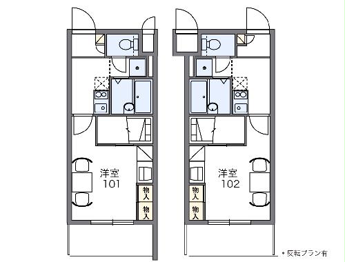 レオパレスパルコートAの間取り