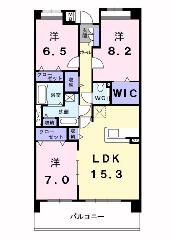 シャトーエクセランの間取り