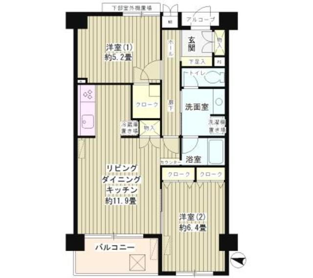 パーシモンヒルズの間取り