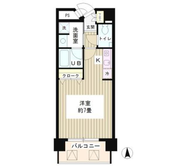 ＳＵＮ恵比寿・205号室の間取り