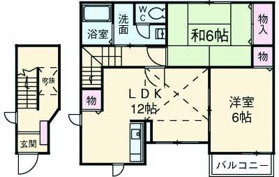 フォンティーヌⅢの間取り