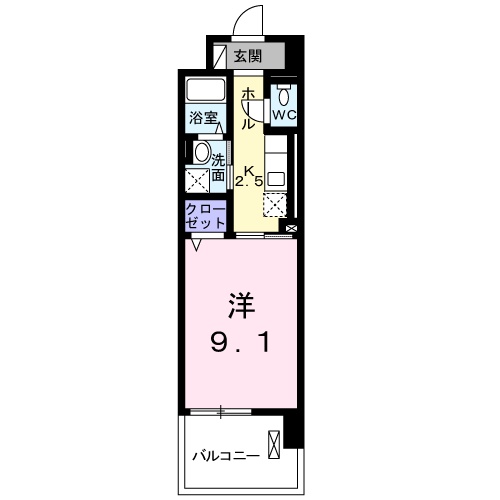 プラウディア 多摩川の間取り