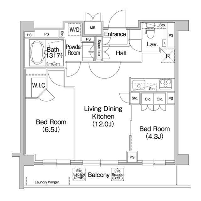 コンフォリア駒場の間取り