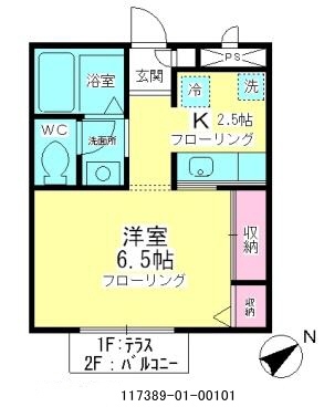吉祥寺メゾン・A101号室の間取り