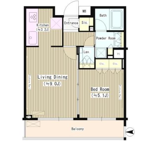 ラグゼガーデン松原の間取り