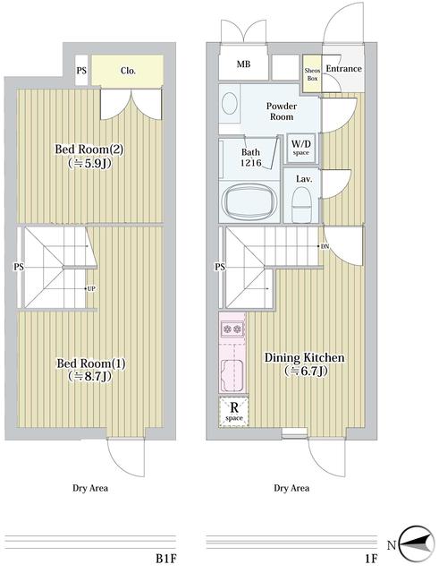 ラペルラ世田谷赤堤の間取り