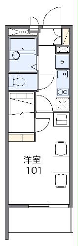 レオパレスOHYATO Ⅱの間取り